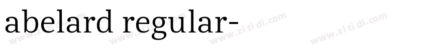 abelard regular字体转换